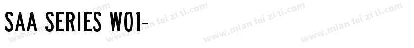 SAA Series W01字体转换